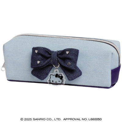 Sanrio Characters Denim Box Pencil Case - Light Blue (デニムボックスペンケース サンリオキャラクターズ - ライトブルー)