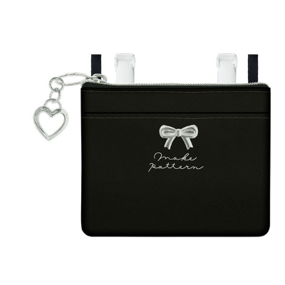 Wide Shoulder Pouch - Black (ショルダー付きワイドポシェット - ブラック)