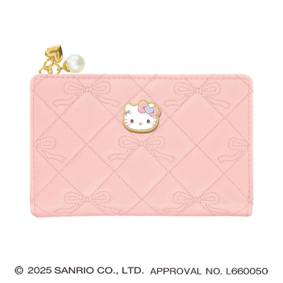 Deep Bill Bifold Wallet with Runrun Ribbon Sanrio Characters - Hello Kitty (深札二つ折り財布 るんるんリボン サンリオキャラクターズ - ハローキティ)