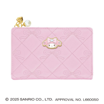 Deep Bill Bifold Wallet with Runrun Ribbon Sanrio Characters - My Melody (深札二つ折り財布 るんるんリボン サンリオキャラクターズ - マイメロディ)