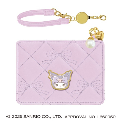 Pass Case Runrun Ribbon Sanrio Characters - Kuromi (パスケース るんるんリボン サンリオキャラクターズ - クロミ)