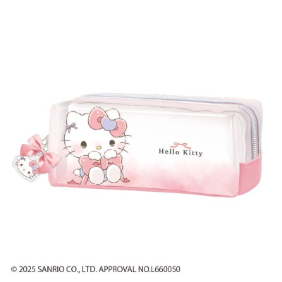 Box Pencil Case, Runrun Ribbon, Sanrio Characters - Hello Kitty (ボックスペンケース るんるんリボン サンリオキャラクターズ - ハローキティ)