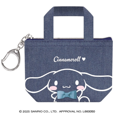 Denim tote mini pouch Sanrio Characters - ▲Cinnamoroll (デニムトート型ミニポーチ サンリオキャラクターズ - ▲シナモロール)