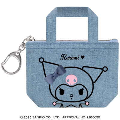 Denim Tote Mini Pouch Sanrio Characters - Kuromi (デニムトート型ミニポーチ サンリオキャラクターズ - クロミ)