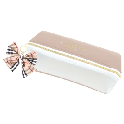 Separate Box Pencil Case - Brown Ribbon (セパレートボックスペンケース - ブラウンリボン)