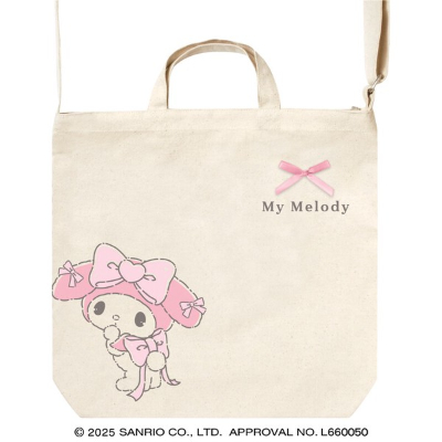 Runrun Ribbon Shoulder Tote Bag Sanrio Characters - My Melody (ショルダートートバッグ るんるんリボン サンリオキャラクターズ - マイメロディ)