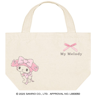 Mini Tote Bag Runrun Ribbon Sanrio Characters - My Melody (ミニトートバッグ るんるんリボン サンリオキャラクターズ - マイメロディ)