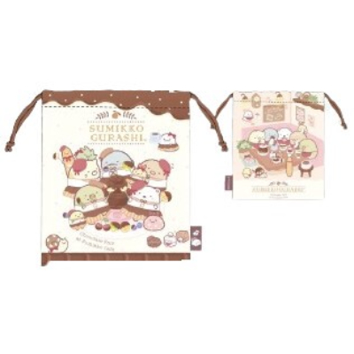 Drawstring bag Sumikkogurashi (巾着　すみっコぐらし)