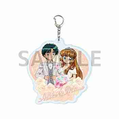 (s)アクリルキーホルダー｢TVアニメ『怪盗セイント・テール』｣03/羽丘芽美&飛鳥大貴 ウェディングver.(描き下ろ 送料別880円
