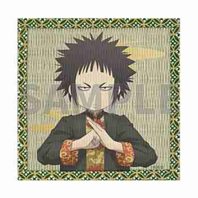 (s)畳風和紙コースター｢TVアニメ『出禁のモグラ』｣03/猫附梗史郎 チャイナver.(描き下ろしイラスト) 送料別880円