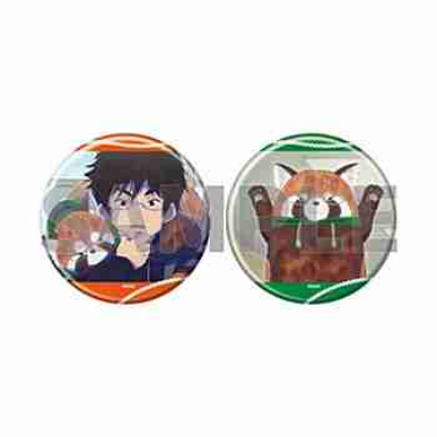 (s)缶バッジ2個セット｢TVアニメ『出禁のモグラ』｣02/真木栗顕&マギー君(場面写イラスト) 送料別880円