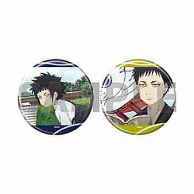 (s)缶バッジ2個セット｢TVアニメ『出禁のモグラ』｣04/猫附梗史郎&猫附藤史郎(場面写イラスト) 送料別880円