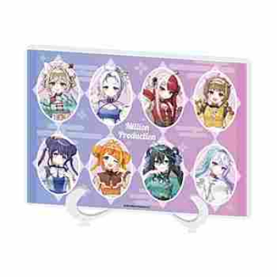 (s)アクリルアートボード(A5サイズ)｢Million Production｣01/集合 チャイナロリータver.(描き起こしイラスト) 送料別880円