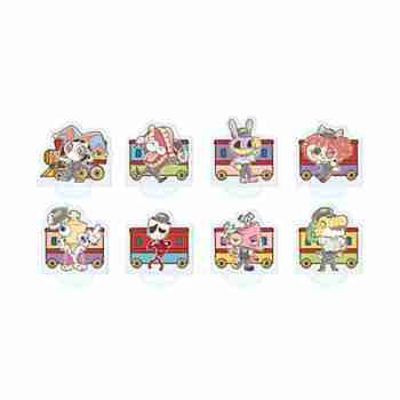 (s)アクリルぷちスタンド｢アメイジング・デジタル・サーカス｣01/駅員ver. ブラインド(全8種)(レトロアートイラスト) 送料別880円