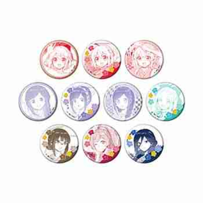 (s)缶バッジ｢花唄メモワール｣01/ブラインド(全10種)(公式イラスト) 送料別880円