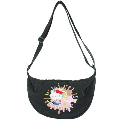 Embroidered Round Shoulder Bag Sanrio Characters - Hello Kitty (刺繍ラウンドショルダーバッグ サンリオキャラクターズ - ハローキティ)