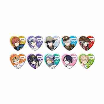 (s)ハート型缶バッジ『18TRIP』01/ブラインド(全10種)(公式イラスト) 送料別880円