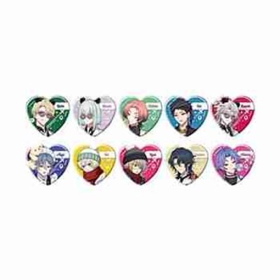 (s)ハート型缶バッジ『18TRIP』02/ブラインド(全10種)(公式イラスト) 送料別880円