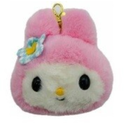 Sanrio Characters Plush Face Pass Case - My Melody Kaohana Plush Face Pass Case (ぬいぐるみフェイスパスケース サンリオキャラクターズ - ぬいぐるみフェイスパスケース マイメロディ カオハナ)