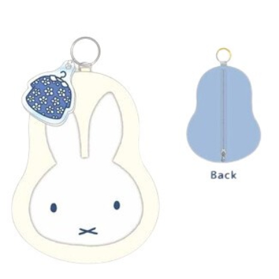 Die-cut Pouch Blue Dress Series Miffy - Die-cut Pouch Face (ダイカットポーチ ブルードレスシリーズ ミッフィー/MIFFY - ダイカットポーチ フェイス)