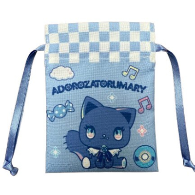 Mamekinchaku (small pouch) with one accent, Adrosa Tormary, Sanrio Characters - ▲Mamekinchaku (small pouch) with one accent, Adrosa Tormary (豆巾着 ワンポイント アドローザトルマリィ サンリオキャラクターズ - ▲豆巾着 ワンポイント アドローザトルマリィ)