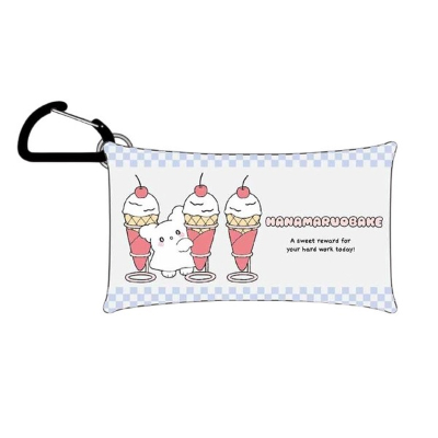 Clear Multi-Case S Hanamaru Obake Pastel POP Series - Clear Multi-Case S Ice Hanamaru Obake (クリアマルチケースS はなまるおばけ パステルPOPシリーズ - クリアマルチケースS アイス はなまるおばけ)