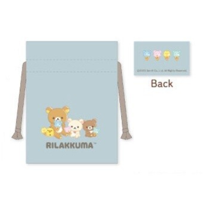 Rilakkuma Mame Drawstring Bag - Ice Cream Mame Drawstring Bag (リラノワシリーズ 豆巾着 リラックマ - 豆巾着 アイス)