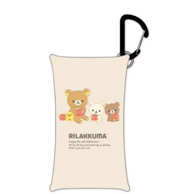 Rilakkuma Clear Multi-Case S - Apple Clear Multi-Case S (リラノワシリーズ クリアマルチケースS リラックマ - クリアマルチケースS りんご)