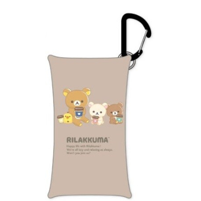 Rilakkuma Clear Multi-Case S - Coffee (リラノワシリーズ クリアマルチケースS リラックマ - クリアマルチケースS コーヒー)