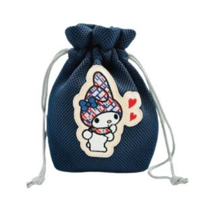 ELLE x My Melody & Kuromi Drawstring Bag - My Melody Drawstring Bag (ELLE×マイメロディ＆クロミ 巾着 - 巾着 マイメロディ)