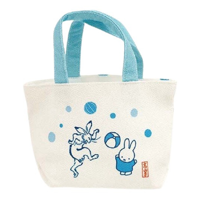 miffy x Choju Giga Mini Tote Bag - ▲Mini Tote Bag B (miffy×鳥獣戯画 ミニトートバッグ - ▲ミニトートバッグ B)