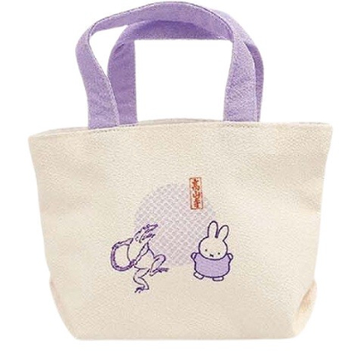 miffy x Choju Giga Mini Tote Bag - ▲Mini Tote Bag E (miffy×鳥獣戯画 ミニトートバッグ - ▲ミニトートバッグ E)