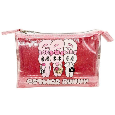 Esther Bunny Sparkly 3-Pocket Pouch Mini - Sparkly 3-Pocket Pouch Mini (エスターバニー きらきら3ポケットポーチ ミニ - きらきら3ポケットポーチ ミニ)