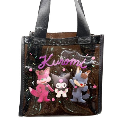 PVC Mini Tote Bag My Melody & Kuromi - ▲PVC Mini Tote Bag Kuromi (PVCミニトート マイメロディ＆クロミ - ▲PVCミニトート クロミ)