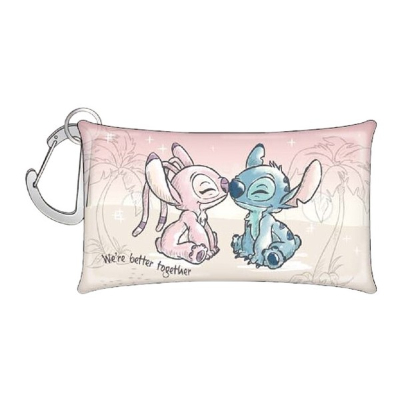 Clear Multi-Case S Watercolor Stitch Series Disney - Clear Multi-Case S Stitch & Angel (クリアマルチケースS 水彩スティッチシリーズ Disney/ディズニー - クリアマルチケースS スティッチ＆エンジェル)