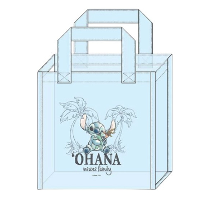 PVC Clear Tote Bag S Watercolor Stitch Series Disney - ▲PVC Clear Tote Bag S Stitch & Scrump (PVCクリアトートS 水彩スティッチシリーズ Disney/ディズニー - ▲PVCクリアトートS スティッチ＆スクランプ)