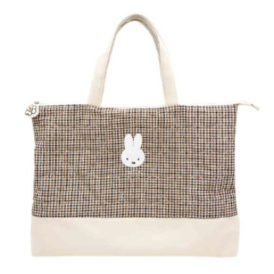 Quilted Check Series Lesson Bag Miffy - Lesson Bag IV (キルティングチェックシリーズ レッスンバッグ ミッフィー/MIFFY - レッスンバッグ IV)