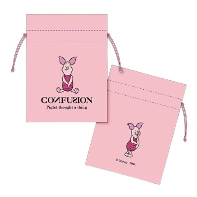 Disney Winnie the Pooh mini pouch - Disney Piglet mini pouch (豆巾着 くまのプーさん Disney/ディズニー - 豆巾着 ピグレット)