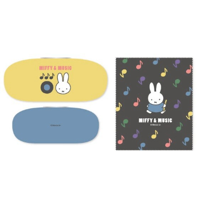 MIFFY & MUSIC Series Glasses Case Miffy - Glasses Case (メガネケース MIFFY＆MUSICシリーズ ミッフィー - メガネケース)
