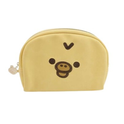 Rilakkuma Face Series Round Pouch - ▲Round Pouch Kiiroitori (リラックマ フェイスシリーズ ラウンドポーチ - ▲ラウンドポーチ キイロイトリ)
