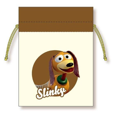 Toy Story Bean Drawstring Bag Disney - Slinky Bean Drawstring Bag (トイストーリー 豆巾着 Disney/ディズニー - 豆巾着 スリンキー)