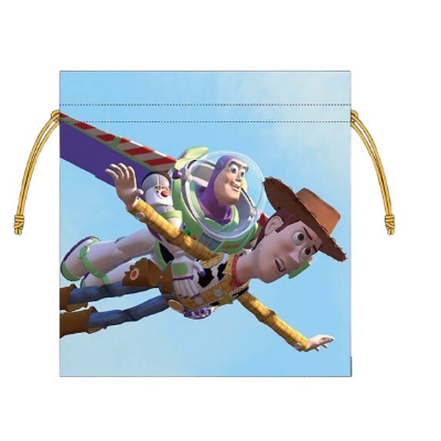Toy Story Drawstring Bag, Medium, Disney - Drawstring Bag, Medium, Woody & Buzz (トイストーリー 巾着Mサイズ Disney/ディズニー - 巾着Mサイズ ウッディ＆バズ)