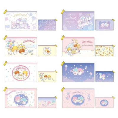 Little Twin Stars Trading Flat Pouches (Box of 8) Sanrio Characters - Trading Flat Pouches (Box of 8) (リトルツインスターズ トレーディングフラットポーチ8個入BOX サンリオキャラクターズ - トレーディングフラットポーチ8個入BOX)