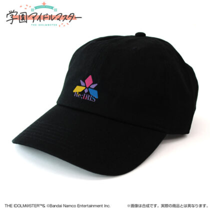 (s)学園アイドルマスター Re;IRIS 刺繍ローキャップ ブラック 送料別880円