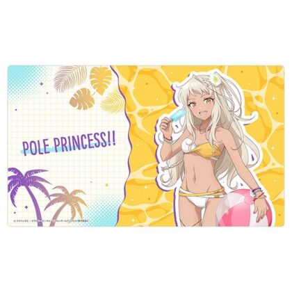 ポールプリンセス!! 描き下ろしラバーマット(西条リリア/水着)