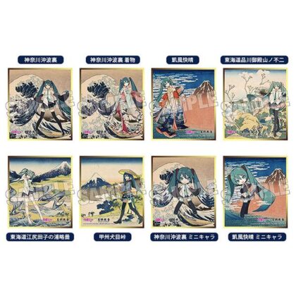 (s)初音ミク×葛飾北斎 iXima 色紙 送料別880円