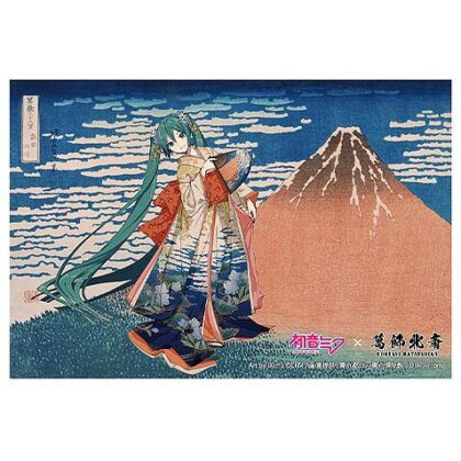 (s)初音ミク×葛飾北斎 iXima ポストカード 凱風快晴 送料別880円