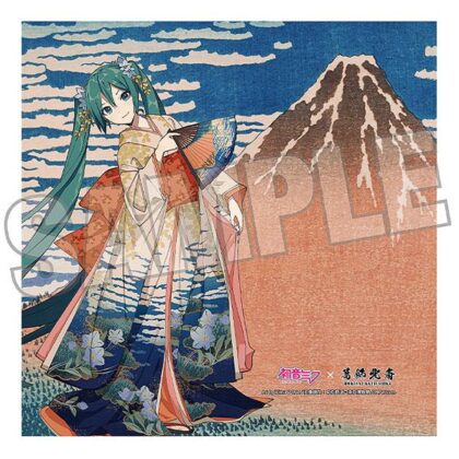 (s)初音ミク×葛飾北斎 iXima ハンドタオル 凱風快晴 送料別880円