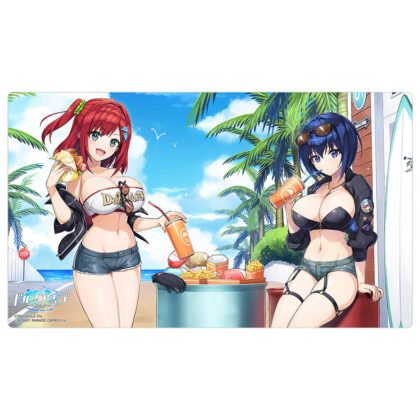 ドルフィンウェーブ 描き下ろしラバーマット 咲宮入華&都条みちる/コーストライディング