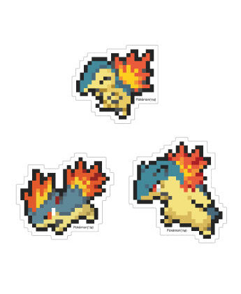 ポケットモンスター モバイルステッカー ヒノアラシ&マグマラシ&バクフーン